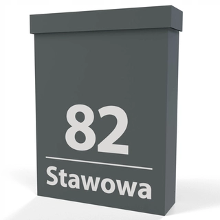 Poštová schránka - Poštová schránka Cucudo, schránka, odtiene sivej